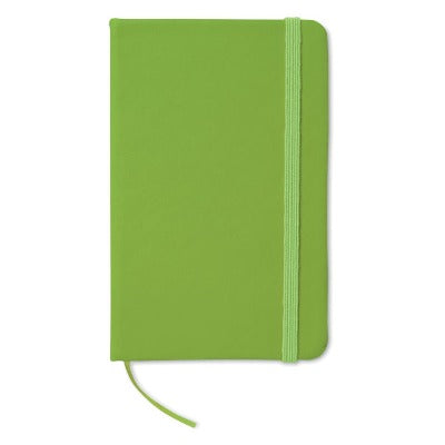 Branded Promotional A6 NOTELUX NOTEBOOK in Green from Concept Incentives
