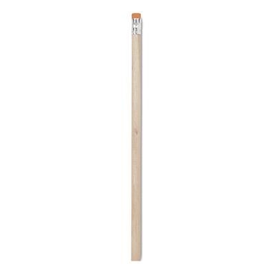 Branded Promotional PENCIL with Eraser in Orange Pencil From Concept Incentives.