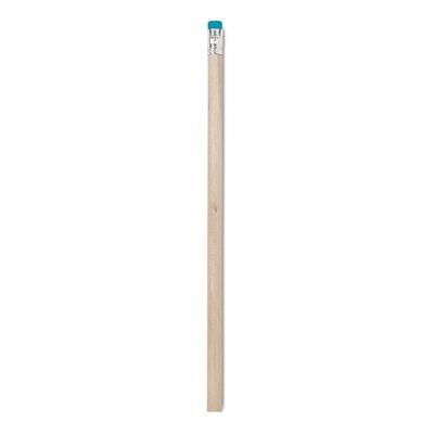 Branded Promotional PENCIL with Eraser in Turquoise Pencil From Concept Incentives.