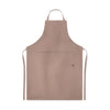 Branded Promotional HEMP ADJUSTABLE APRON in Brown Apron from Concept Incentives
