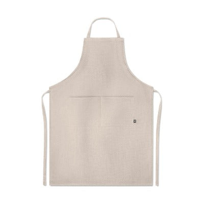 Branded Promotional HEMP ADJUSTABLE APRON in Black Apron from Concept Incentives