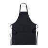 Branded Promotional ORGANIC COTTON APRON 200gsm in Black Apron from Concept Incentives