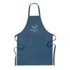 Branded Promotional ORGANIC COTTON APRON in Blue Apron from Concept Incentives