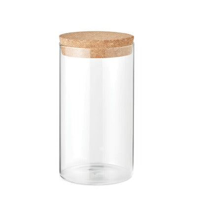 Branded Promotional BOROSILICATE GLASS JAR 600ml Glass Food Jar from Concept Incentives