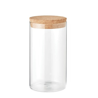 Branded Promotional BOROSILICATE GLASS JAR 1L Glass Food Jar from Concept Incentives