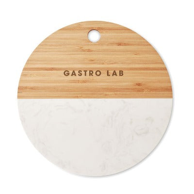 Branded Promotional MARBLE & BAMBOO SERVING BOARD Cutting Board from Concept Incentives