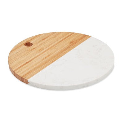 Branded Promotional MARBLE & BAMBOO SERVING BOARD Cutting Board from Concept Incentives