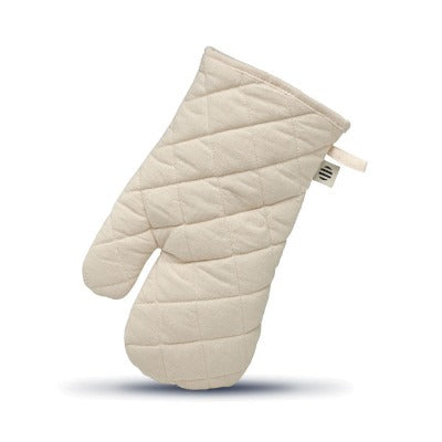Branded Promotional ORGANIC COTTON OVEN GLOVES in Natural Oven Mitts from Concept Incentives