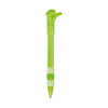 Branded Promotional THUMBS UP PLASTIC BALL PEN in Lime Green Pen From Concept Incentives.