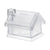 Branded Promotional HOUSE SHAPE MONEY BOX in Clear Transparent Money Box From Concept Incentives.