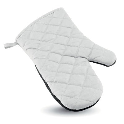 Branded Promotional KITCHEN OVEN GLOVES in White Oven Mitt From Concept Incentives.