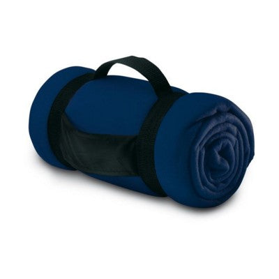Branded Promotional COMFORTABLE FLEECE PICNIC BLANKET in Grey Blanket From Concept Incentives.