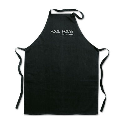 Branded Promotional KITCHEN APRON in Black Apron From Concept Incentives.