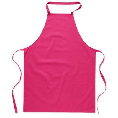 Branded Promotional KITCHEN APRON in Pink Apron From Concept Incentives.