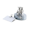 Branded Promotional MAGNETIC DESK SCULPTURE in Matt Silver Magnetic Shape Art From Concept Incentives.