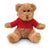 Branded Promotional TEDDY BEAR PLUSH SOFT TOY with Hooded Hoody Sweater in Red Soft Toy From Concept Incentives.