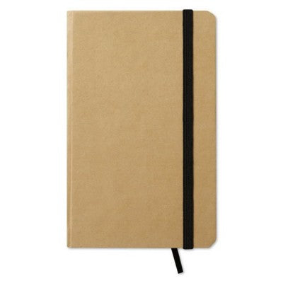 Branded Promotional RECYCLED POCKET NOTE BOOK in Black Jotter From Concept Incentives.