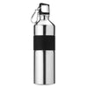 Branded Promotional BICOLOUR STAINLESS STEEL METAL SPORTS DRINK BOTTLE in Matt Silver Sports Drink Bottle From Concept Incentives.