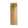 Branded Promotional PAPER BARREL PEN SET in Lime Green Pen Set From Concept Incentives.