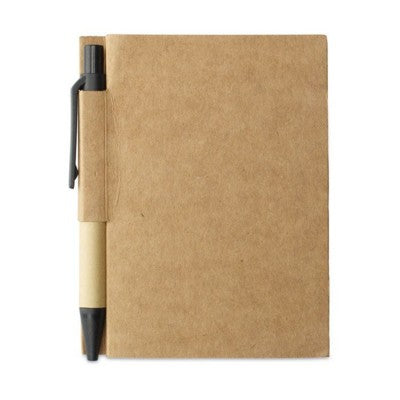 Branded Promotional RECYCLED NOTE BOOK with Pen Notebook from Concept Incentives.