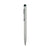 Branded Promotional METAL BALL PEN in Silver with Silicon PDA Stylus Tip Pen From Concept Incentives.