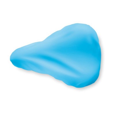 Branded Promotional PVC BICYCLE SADDLE COVER in Blue Bicycle Seat Cover From Concept Incentives.