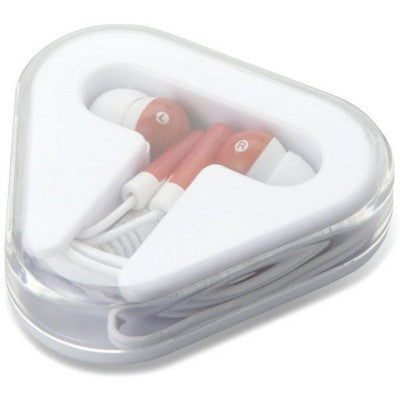 Branded Promotional EARPHONES in Red Earphones From Concept Incentives.