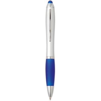 Branded Promotional PLASTIC TWIST BALL PEN in Blue Pen From Concept Incentives.