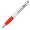 Branded Promotional PLASTIC TWIST BALL PEN in Red Pen From Concept Incentives.