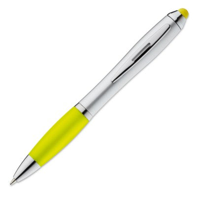 Branded Promotional PLASTIC TWIST BALL PEN in Yellow Pen From Concept Incentives.