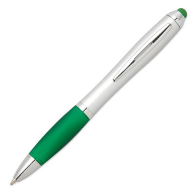 Branded Promotional PLASTIC TWIST BALL PEN in Green Pen From Concept Incentives.