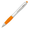 Branded Promotional PLASTIC TWIST BALL PEN in Orange Pen From Concept Incentives.