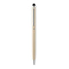 Branded Promotional ALUMINIUM METAL TWIST BALL PEN in Champagne Pen From Concept Incentives.