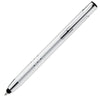 Branded Promotional ALUMINIUM METAL PUSH BALL PEN in Matt Silver Pen From Concept Incentives.