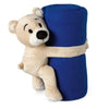 Branded Promotional CHILDRENS FLEECE PICNIC BLANKET & SOFT TOY in Blue Blanket From Concept Incentives.