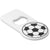 Branded Promotional PLASTIC FOOTBALL DESIGN BOTTLE OPENER in White Bottle Opener From Concept Incentives.