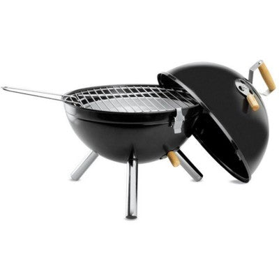 Branded Promotional PORTABLE BARBECUE GRILL in Black BBQ From Concept Incentives.