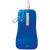 Branded Promotional FOLDING WATER BOTTLE in Translucent Blue with Aluminium Metal Carabiner Sports Drink Bottle From Concept Incentives.