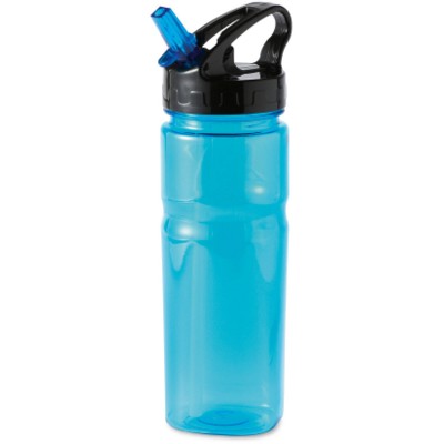 Branded Promotional SPORTS DRINK BOTTLE in Translucent Clear Transparent Sports Drink Bottle From Concept Incentives.