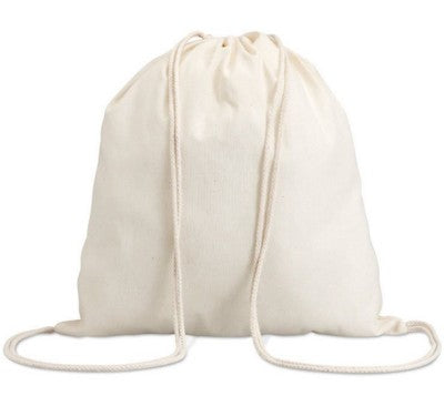 Branded Promotional DRAWSTRING BAG in Natural Bag From Concept Incentives.