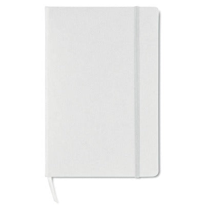 Branded Promotional A5 NOTE BOOK 96 SQUARED x SHEET in White Note Pad From Concept Incentives.
