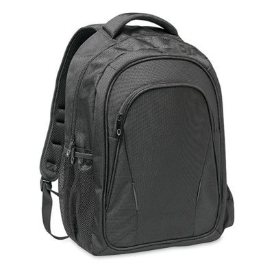 Branded Promotional LAPTOP 15 INCH BACKPACK RUCKSACK in Black Bag From Concept Incentives.