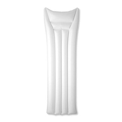 Branded Promotional INFLATABLE PVC BEACH AIR BED INFLATABLE MATTRESS in Solid White Beach Mattress From Concept Incentives.