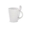 Branded Promotional STONEWARE MUG with Spoon Mug From Concept Incentives.