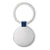 Branded Promotional ROUND SHAPE KEYRING in Royal Blue Keyring From Concept Incentives.