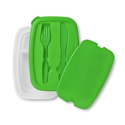 Branded Promotional LUNCH BOX with 2 Compartments Lunch Box From Concept Incentives.