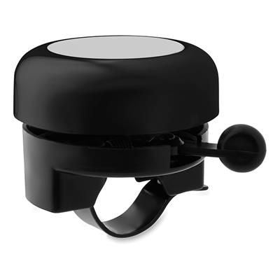 Branded Promotional BICYCLE BELL in Black Bell From Concept Incentives.