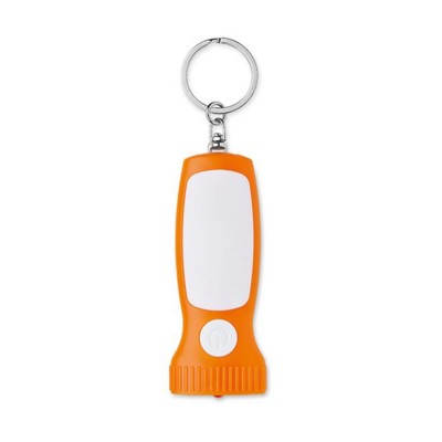 Branded Promotional KEYRING with Light in Torch Shape Keyring From Concept Incentives.