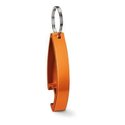 Branded Promotional KEYRING OPENER in Orange Bottle Opener From Concept Incentives.