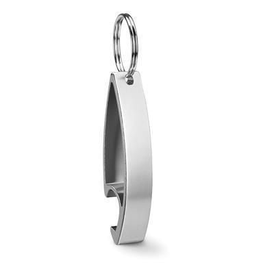 Branded Promotional KEYRING OPENER in Silver Bottle Opener From Concept Incentives.